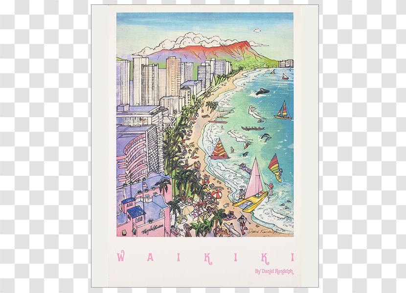 Poster Painting Waikiki Artist - Santa Barbara Transparent PNG