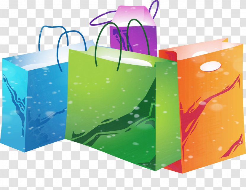 Packaging And Labeling Shopping Bag Paper - Green - Vector Bags Transparent PNG