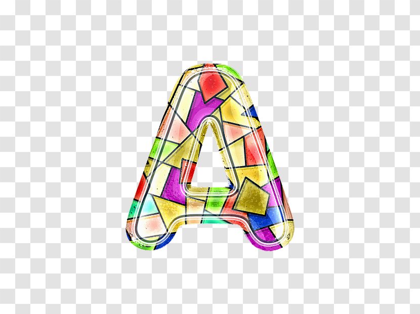 Stained Glass - Illustration - A Letter Transparent PNG