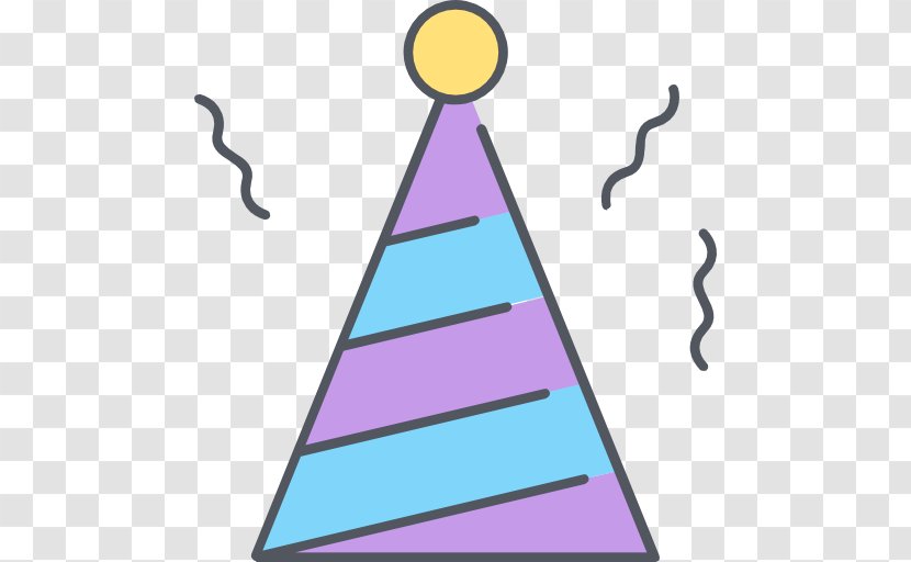 Triangle Area Diagram Clip Art - Cone - Birthday Hat Transparent PNG