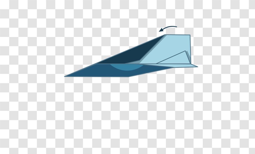 Line Triangle - Aqua - Flying Paperrplane Transparent PNG