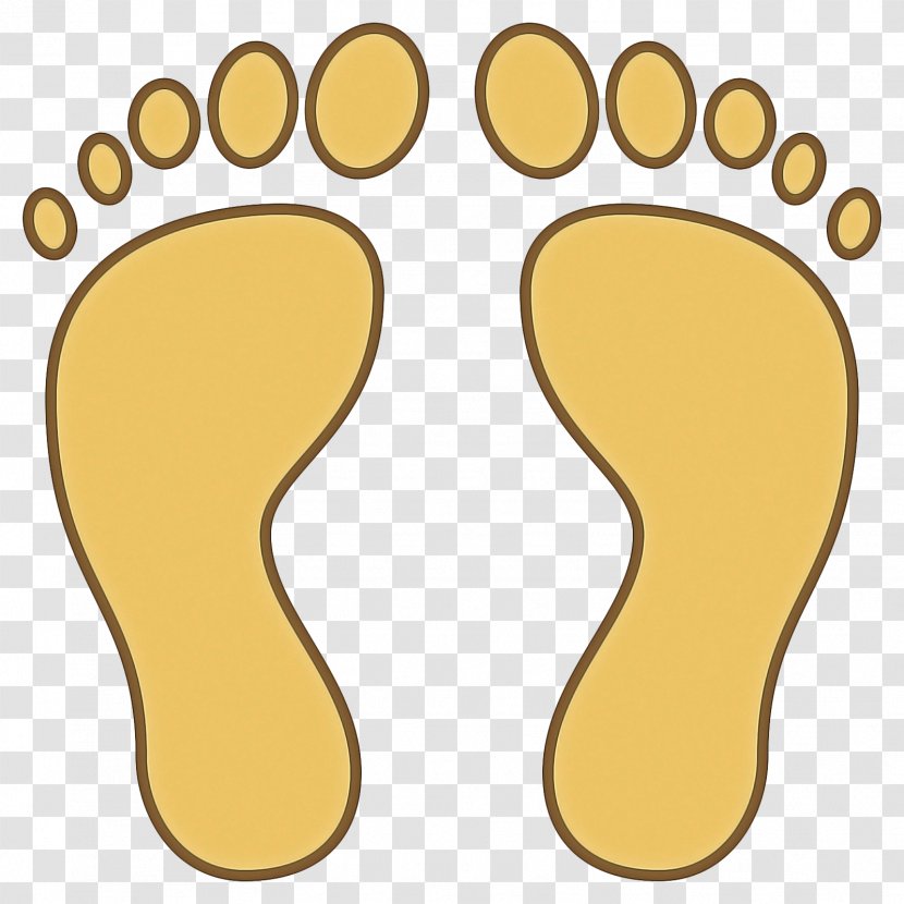 Footprint - Foot - Footwear Yellow Transparent PNG