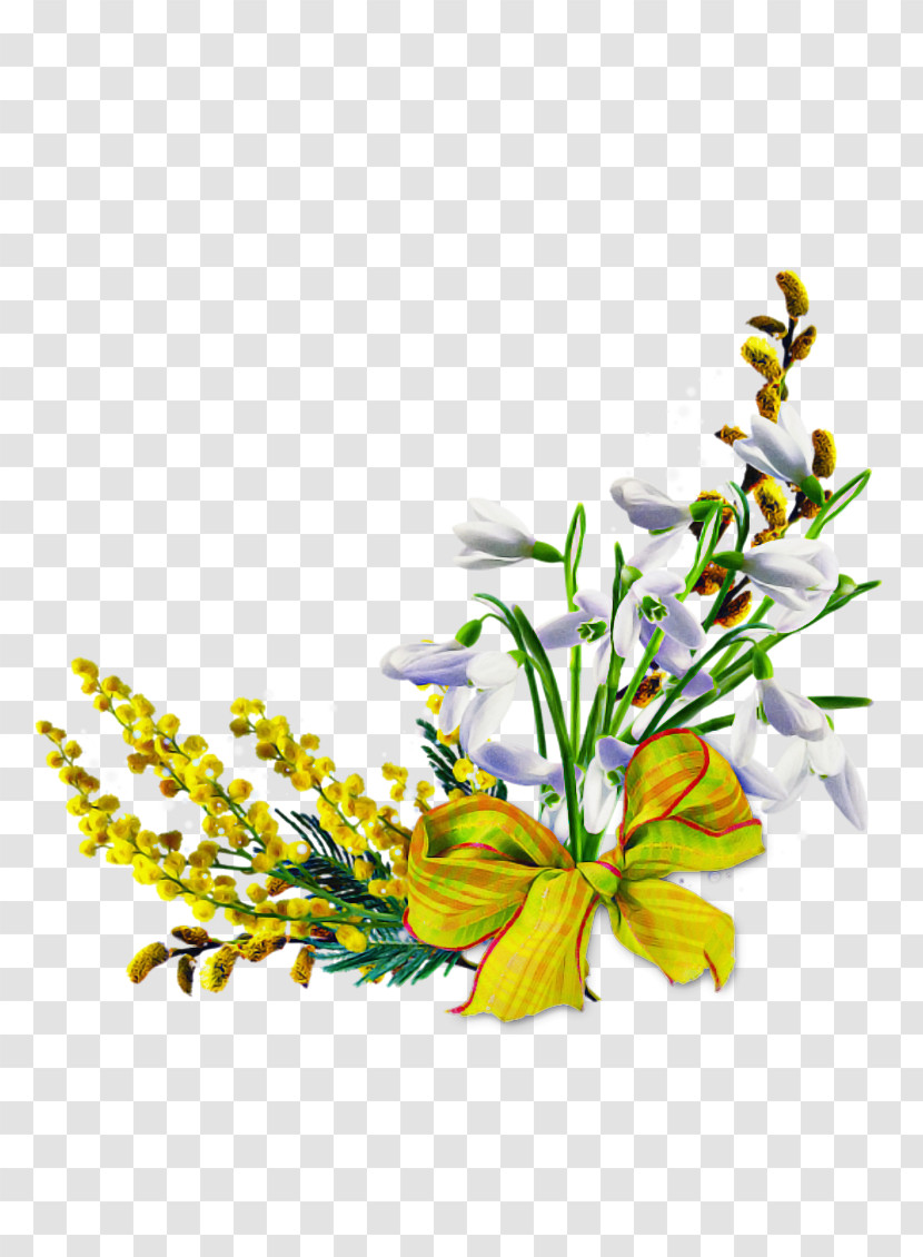 Flower Cut Flowers Plant Yellow Bouquet Transparent PNG