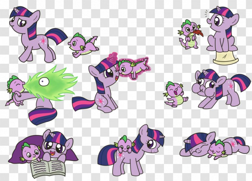 Pony Twilight Sparkle Princess Cadance Spike Horse - Purple Transparent PNG