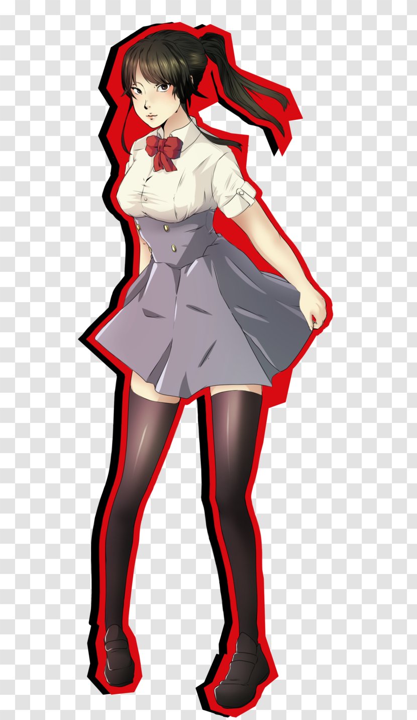 Shin Megami Tensei: Persona 4 3 5 Yandere Simulator Makoto Yūki - Watercolor - Font Transparent PNG