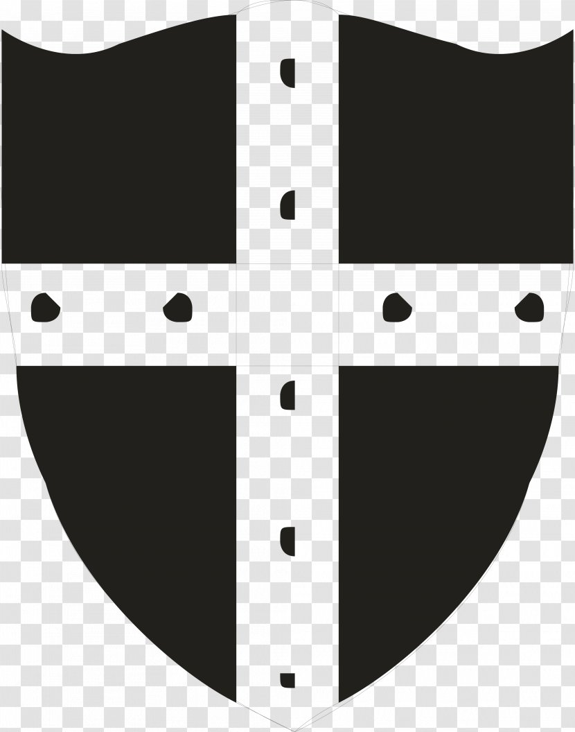 Black And White - Logo - Shield Transparent PNG