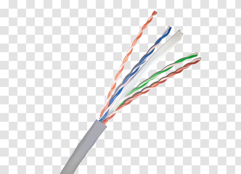 Network Cables Wire Line Electrical Cable Computer - Electronics Accessory - Category 5 Transparent PNG