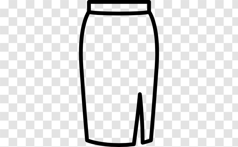 Skirt Clothing T-shirt - Black - Slit Transparent PNG