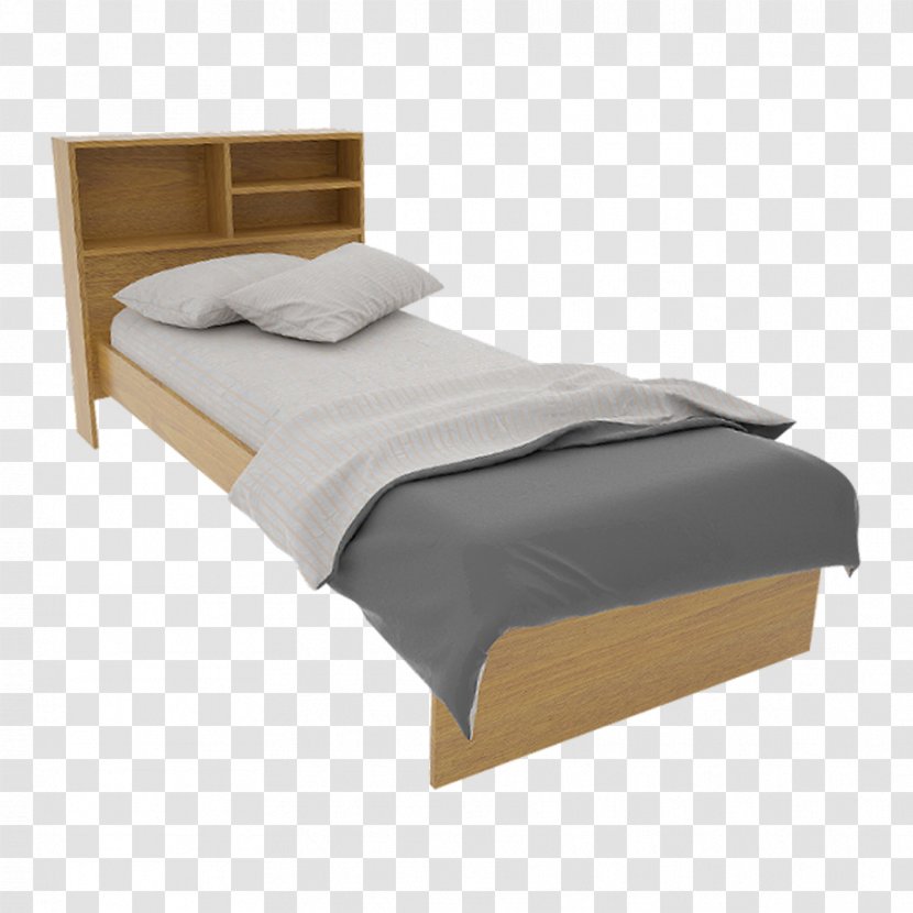 Bed Frame Bedside Tables Mattress - Bedroom Transparent PNG