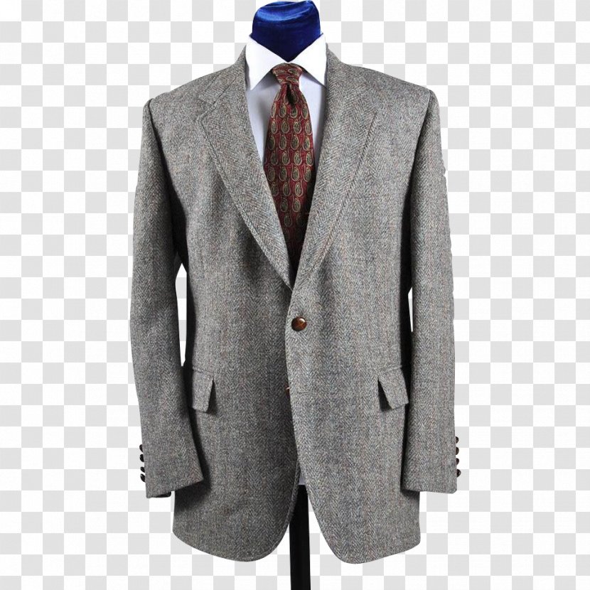 Blazer Harris Tweed Sport Coat Jacket - Khaki Transparent PNG