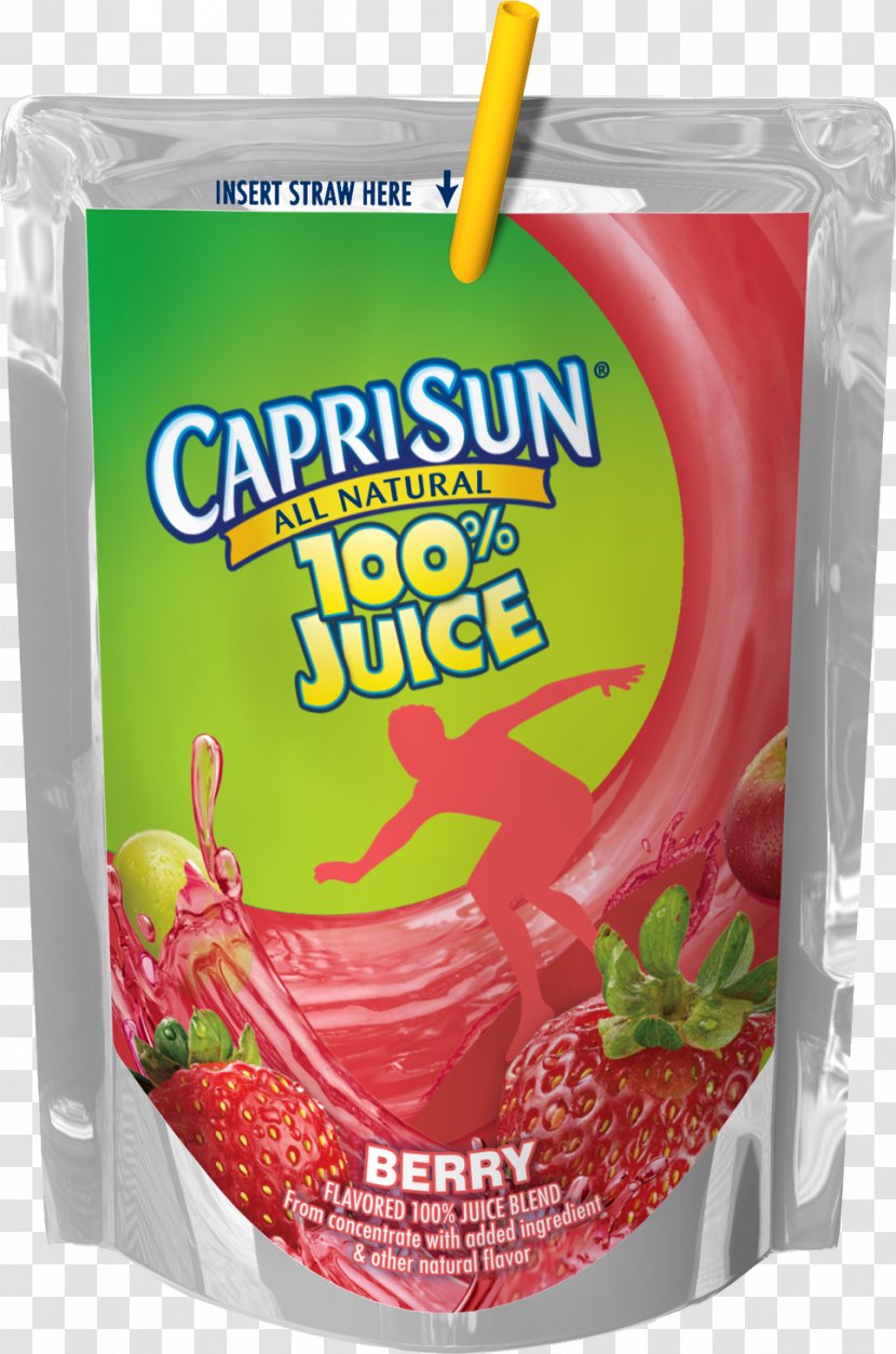 Apple Juice Strawberry Capri Sun Milk - Processed Food Transparent PNG