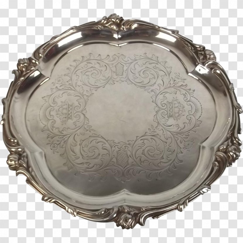 Silver Oval Tableware - Platter Transparent PNG