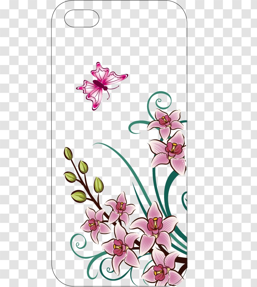Samsung Galaxy Tab 10.1 7.0 4 A Note II - Flower - Pattern Phone Case Transparent PNG