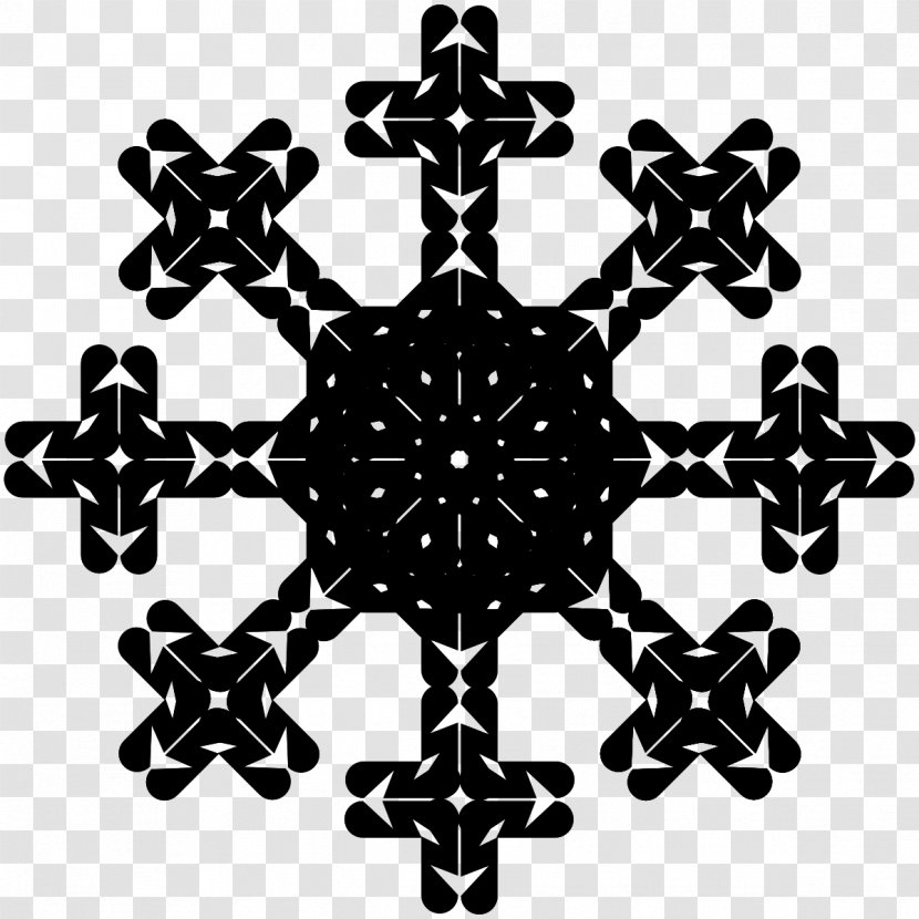 Snowflake Crystal Clip Art - Symbol Transparent PNG