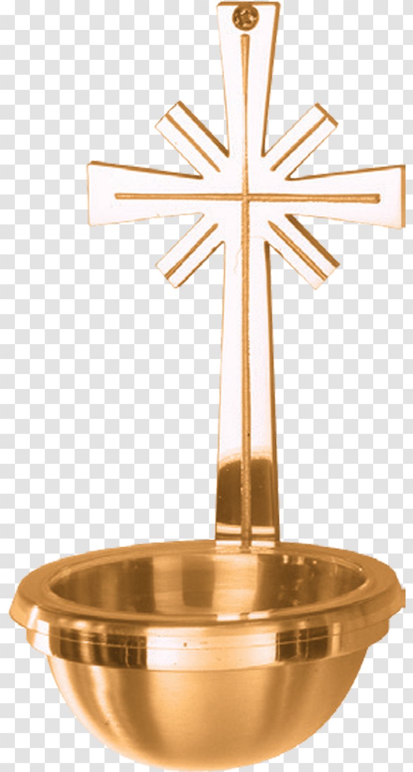 Crucifix Brass 01504 Material - Holy Water Transparent PNG