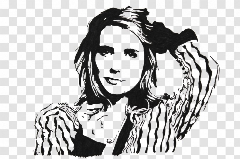 Emma Roberts Drawing Portrait Art - Heart Transparent PNG