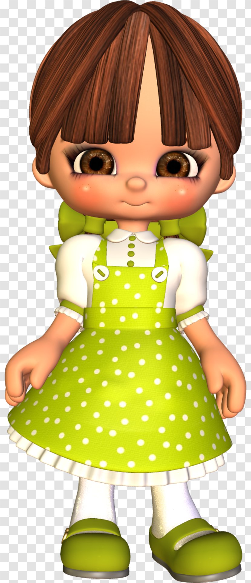Green Toddler Character Clip Art - Doll Transparent PNG