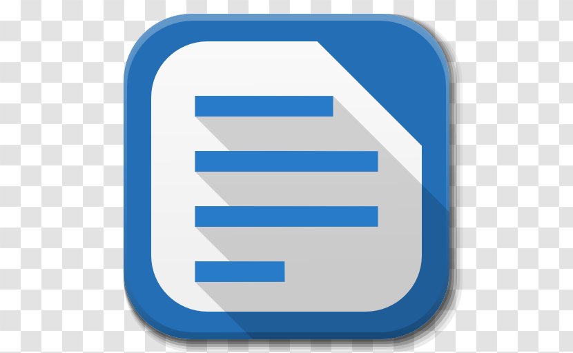 Blue Angle Area Text - Free Software - Apps Libreoffice Writer Transparent PNG