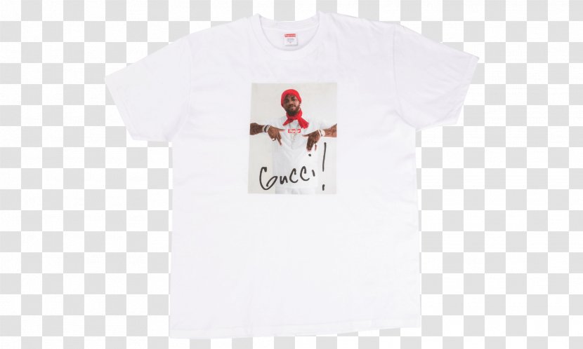 T-shirt Sleeve Logo Font - White - Gucci Mane Transparent PNG