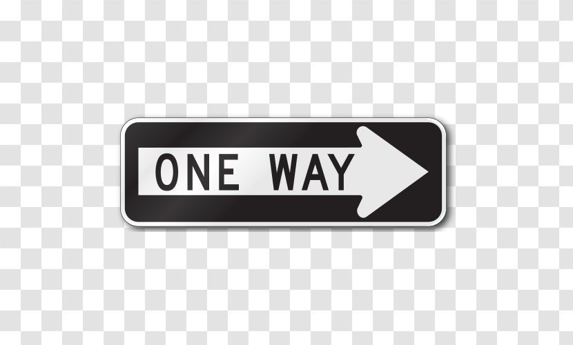 One-way Traffic Sign Regulatory Road - Royaltyfree - Banner Templates Transparent PNG