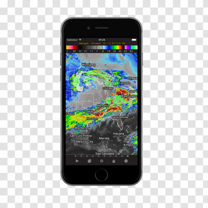 Smartphone Feature Phone Geostationary Operational Environmental Satellite Weather - Portable Communications Device - Water Surface Transparent PNG