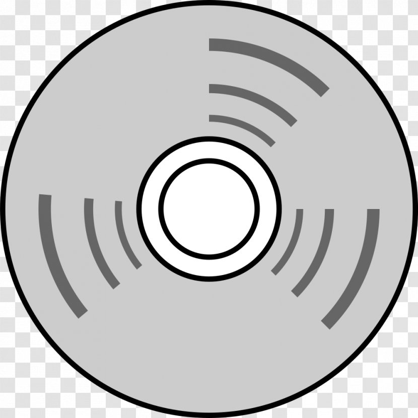 Clip Art Compact Disc Drawing Line Disk Storage - Monochrome Photography - Saving Santa Dvd Cd Transparent PNG