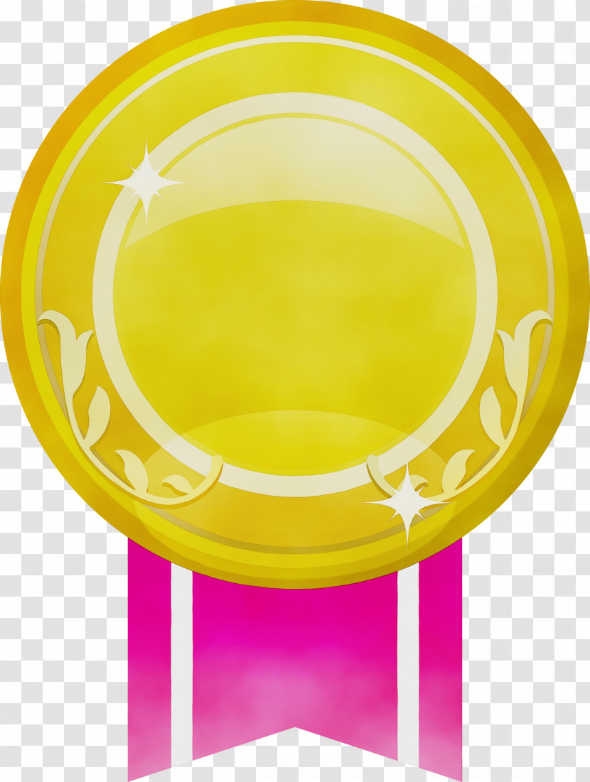 Yellow Magenta Table Circle Dishware Transparent PNG