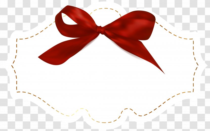 Ribbon Download Award - Bow Tie - Label With Red Template Clipart Image Transparent PNG
