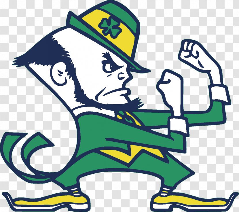 University Of Notre Dame Fighting Irish Football Leprechaun American Women's Basketball - Cartoon - Princeton Logo Png Psd Files Transparent PNG