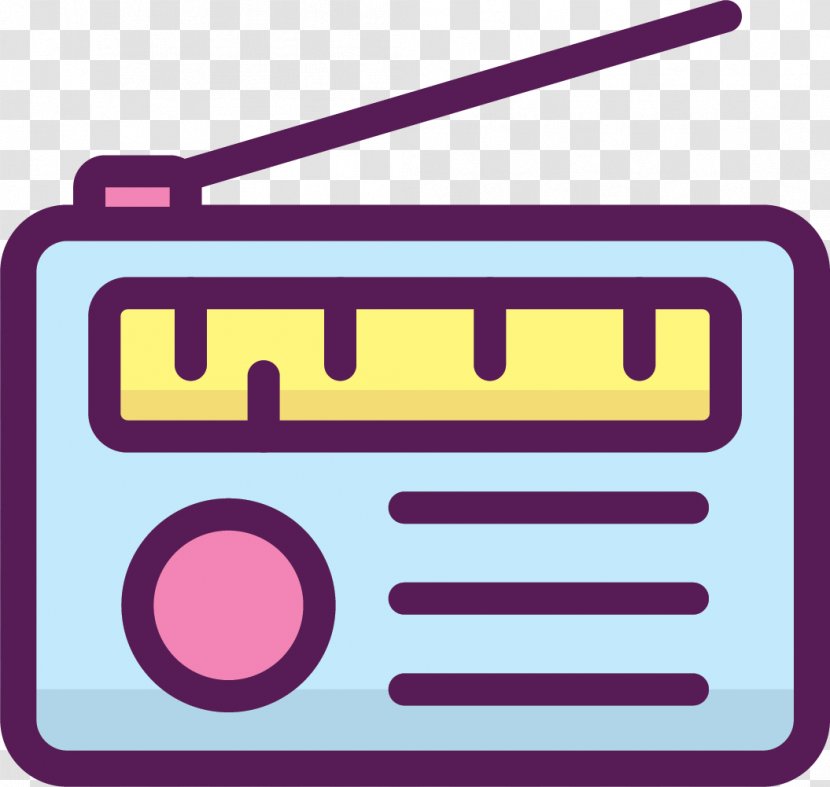 FM Broadcasting Radio Station Download - Fm - Hand Drawn Transparent PNG