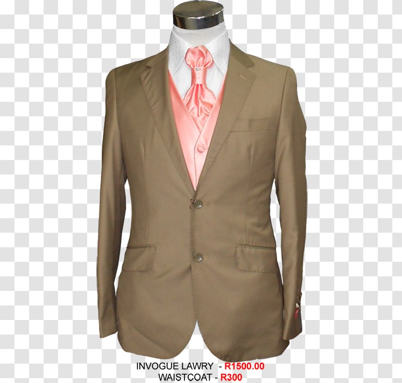 Tuxedo M. Beige Blazer - Wedding Suits Transparent PNG