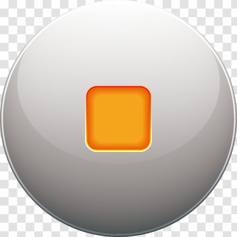 Circle Font - Orange - Chess Game Button Transparent PNG
