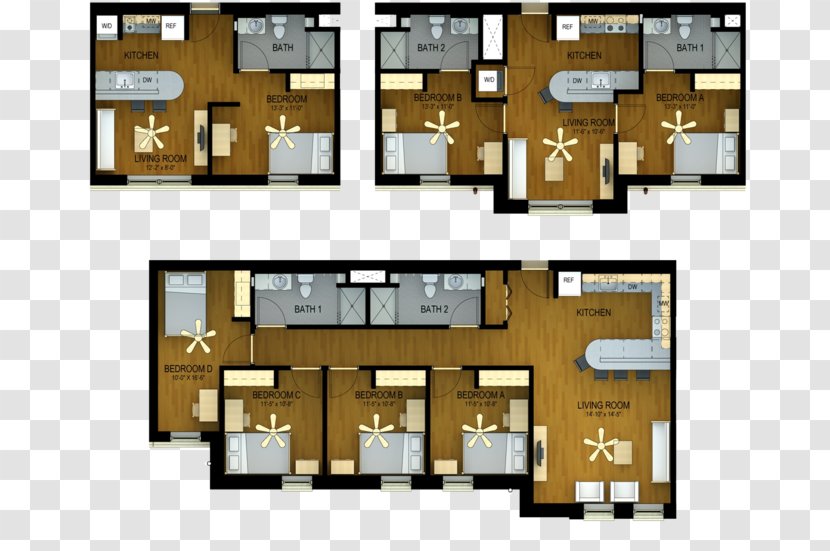 Facade Floor Plan Property Schematic - Real Estate - Dormitory Bed Transparent PNG
