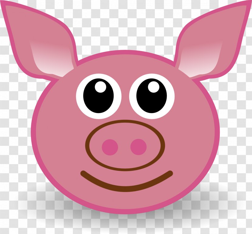 Pigs Ear Cartoon Drawing Clip Art - Pig Pic Transparent PNG