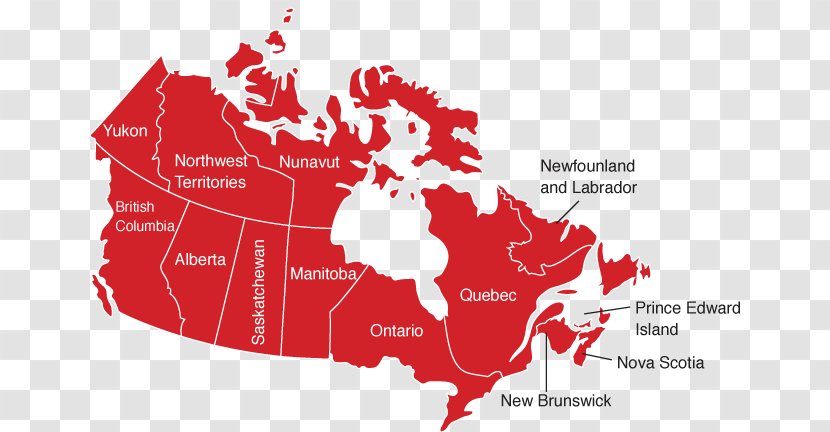 Canada Vector Graphics Map Clip Art - French Words Transparent PNG