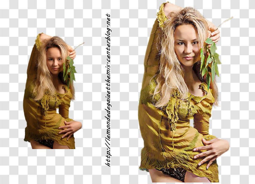 Blond Brown Hair Long Photo Shoot - Watercolor - Femme Dessin Transparent PNG