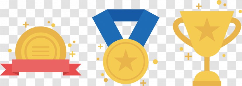 Gold Medal Award Trophy - Simple Transparent PNG