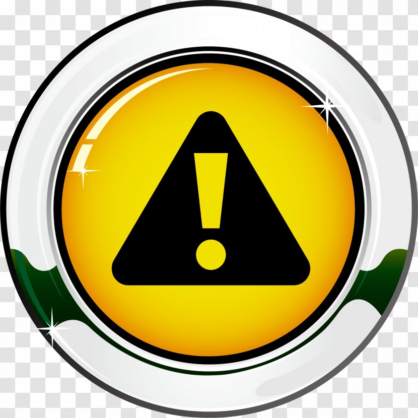 Warning Sign Icon - Hazard Symbol - Traffic Vector Element Transparent PNG