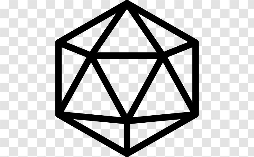 Dungeons & Dragons D20 System Dice Role-playing Game Pathfinder Roleplaying - Line Art Transparent PNG