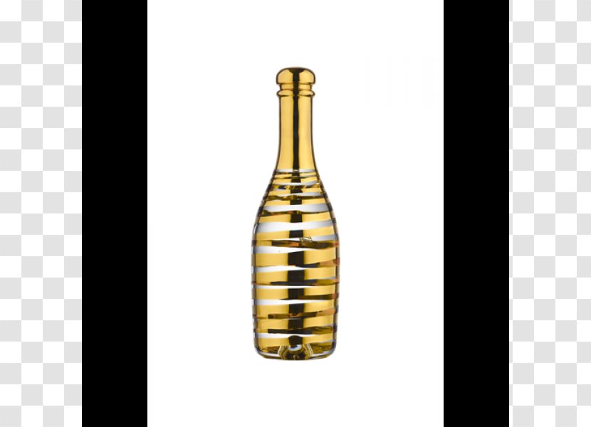 Champagne Wine Bottle Cristal Kosta Glasbruk - Green - Gold Transparent PNG