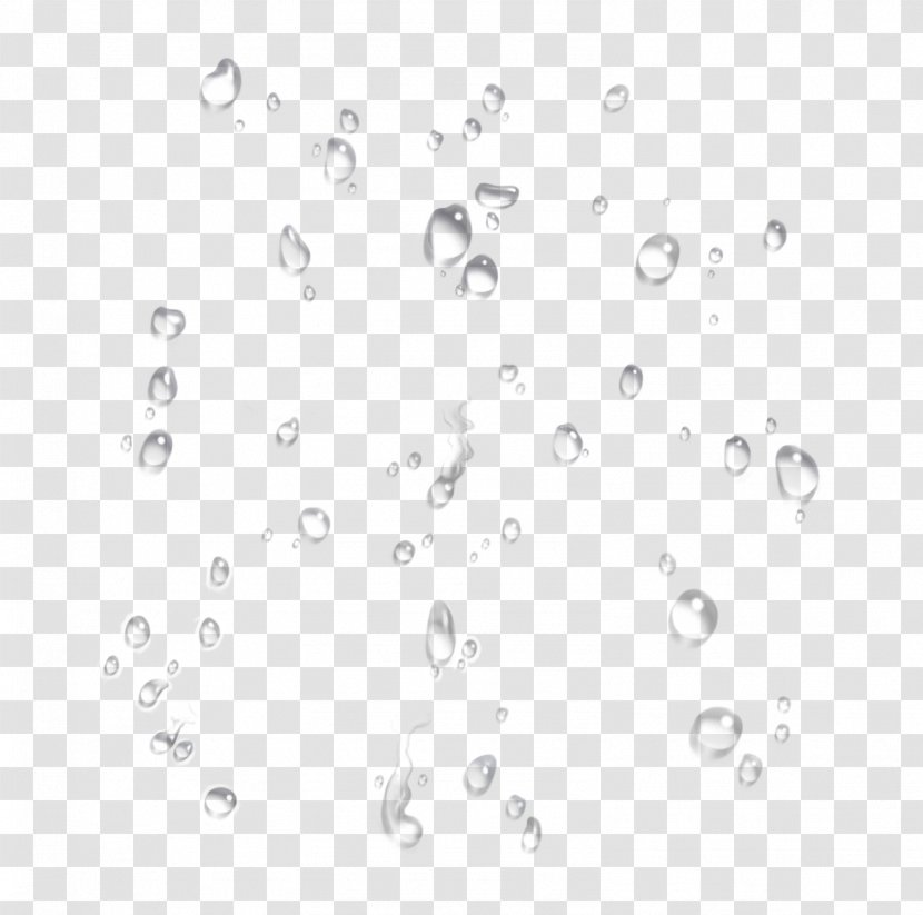 Line Black And White Point Angle - Number - Water Drop Transparent PNG