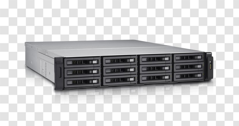 QNAP TVS-EC1280U-SAS-RP Network Storage Systems Serial Attached SCSI Systems, Inc. 10 Gigabit Ethernet - Electronic Device - Qnap Tvsec1280usasrp Transparent PNG