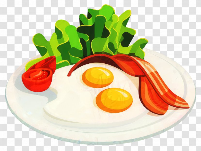 Fried Egg Breakfast Omelette Vegetarian Cuisine Frying - Garnish - Meal Transparent PNG