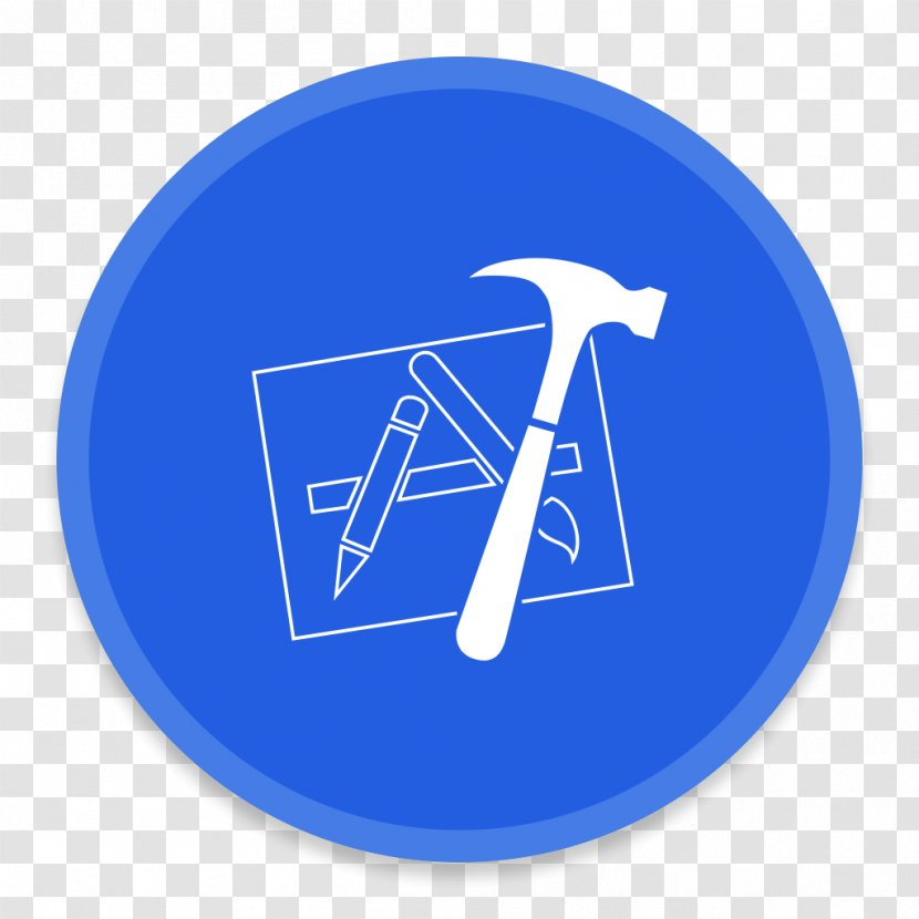 Blue Area Text Brand - XCode Transparent PNG