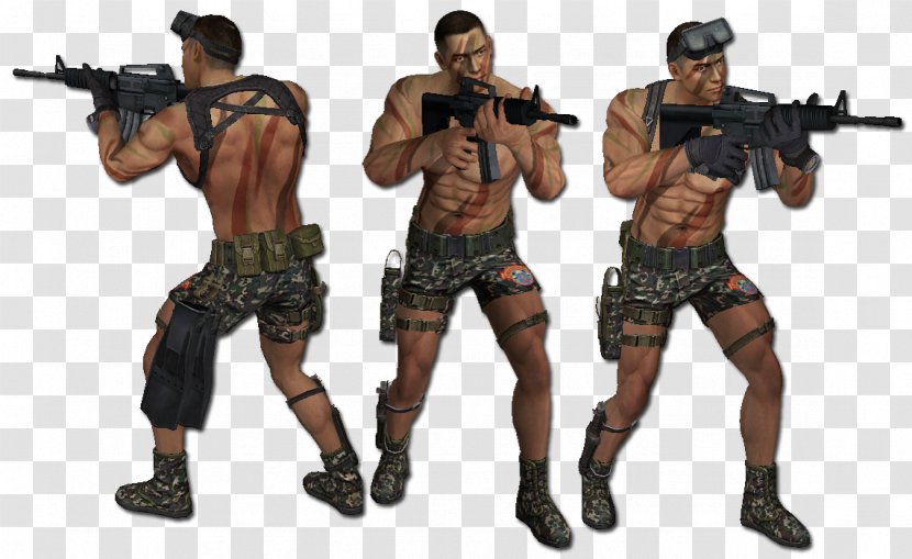 Soldier Gun Mercenary Firearm Military - Muscle Transparent PNG