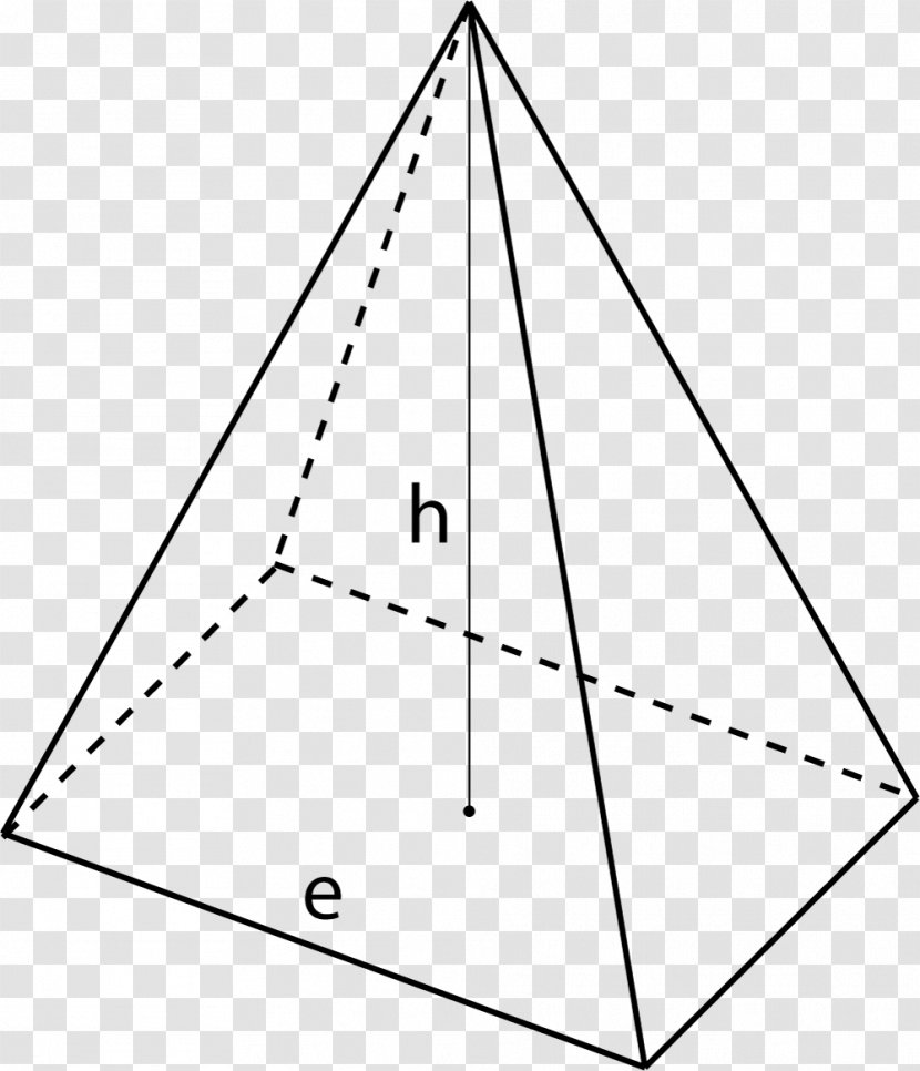 Triangle Surface Area Pyramid Lateral - Geometry Transparent PNG