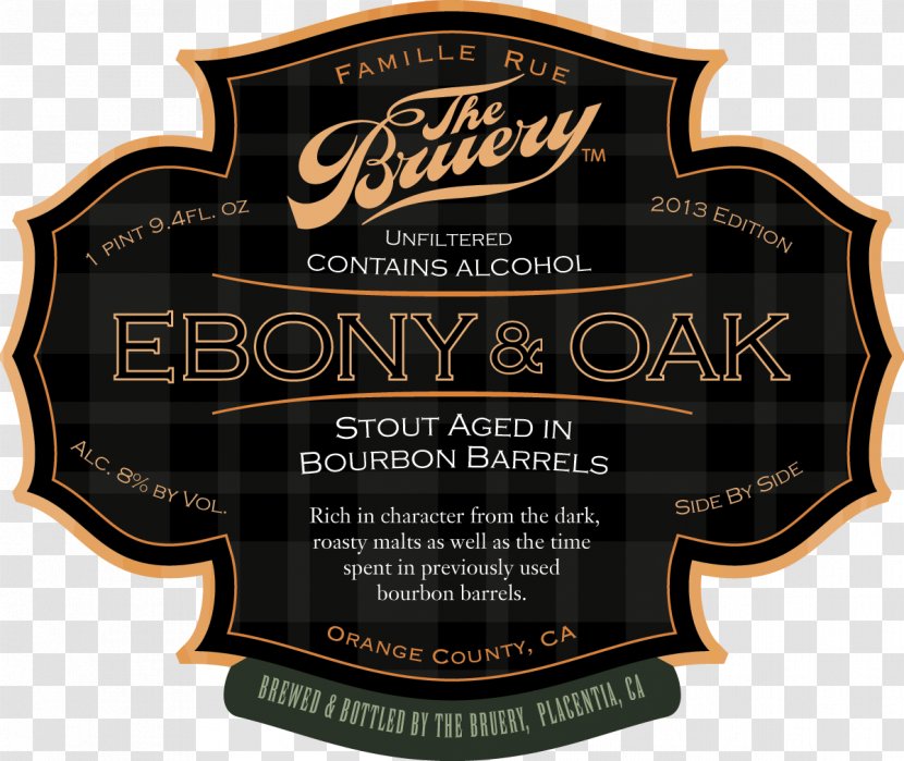The Bruery Beer Stout Old Ale Transparent PNG