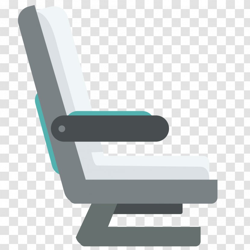 Airplane Aircraft Chair - Seat - Flat Seats Transparent PNG