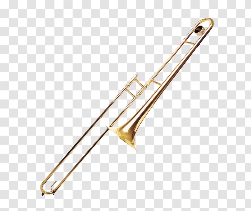 Trombone Musical Instrument Brass Trumpet French Horn - Heart Transparent PNG