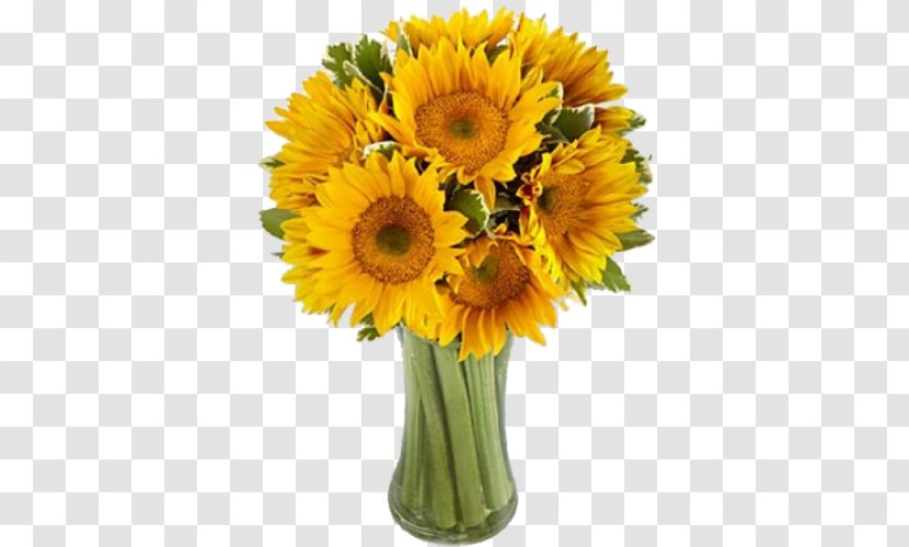 Flower Bouquet Common Sunflower Wedding Cut Flowers - Delivery Transparent PNG